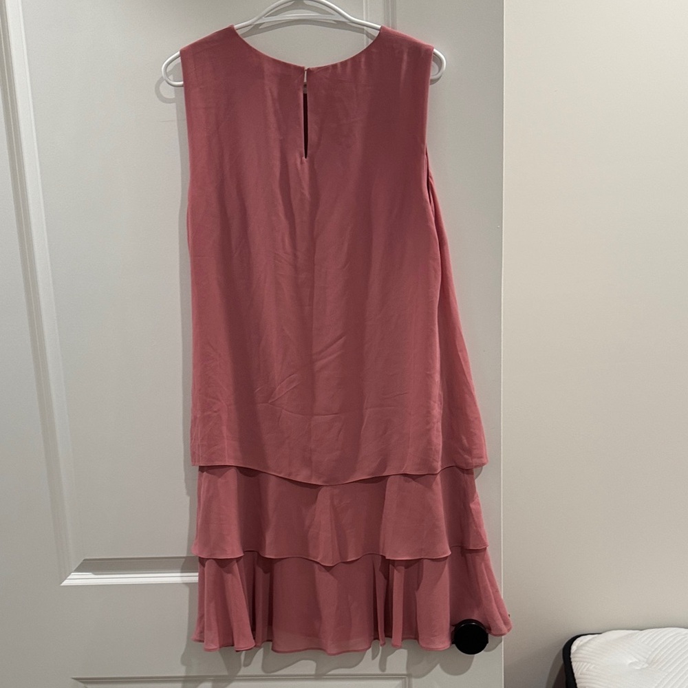 Ralph Lauren Tiered Pink Mini Dress NWT Sz 12 Spring Brunch - Picture 5 of 6
